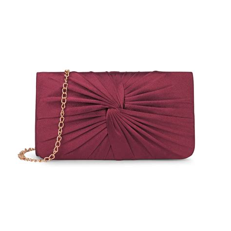Buy Lavie Luxe Cheer Women'S Envelope Large Clutch Maroon Online ...