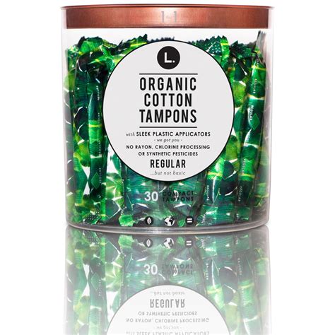 L . Organic Tampons - Regular - 30ct – BrickSeek