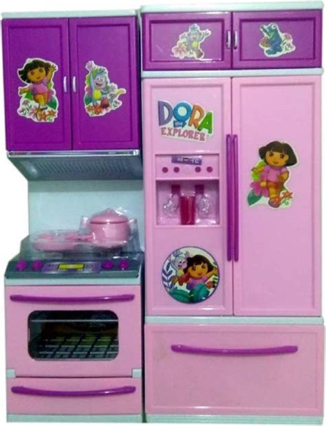 KENZAI Dora The Explorer Light Sound battery operated modular Kitchen ...