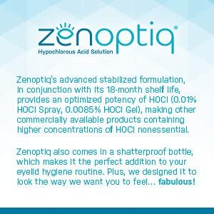 Zenoptiq™ 0.01% Hypochlorous Acid Daily Eyelid and Eyelash Hygiene ...