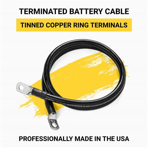 Snapklik.com : Spartan Power Black 12 Foot 4 AWG Battery Cable