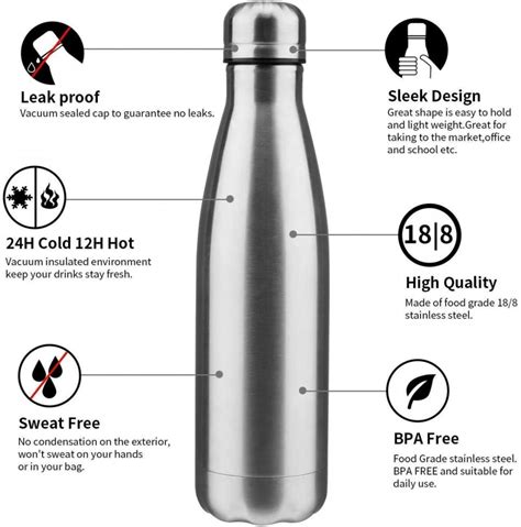 Premium 1 Litre Stainless Steel Hot & Cold Water Bottle | Vacuum Insul ...