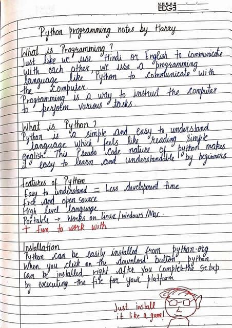 Image result for Python Notes for Beginners