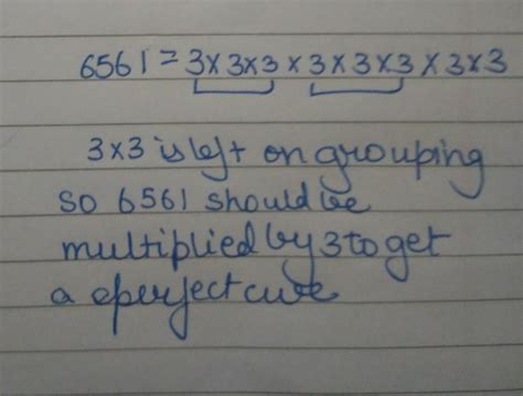 6561 find the smallest number by which each of the following number ...