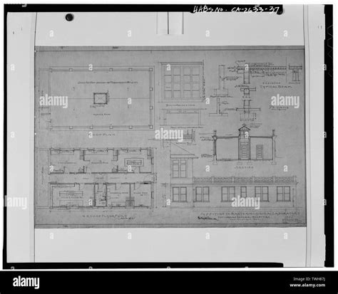 Roof Plan, Ground Floor Plan, Sections,and Details. Addition to ...
