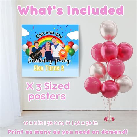 MS RACHEL BIRTHDAY Party Pack Ms Rachel Party Decorations Ms - Etsy