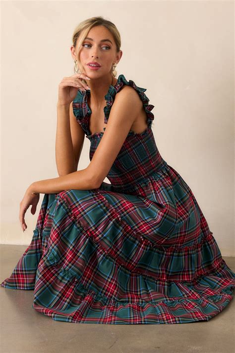 Pride And Joy Green Plaid Midi Dress | Sleeveless dress summer, Plaid ...