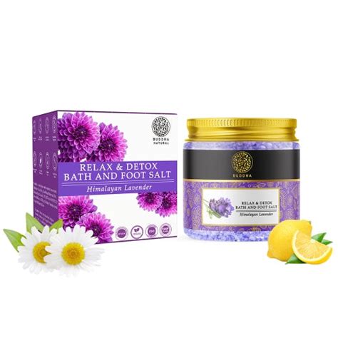 Buy Lavender Bath Salt & Foot Soak Salt - Relaxation and Detoxification Duo