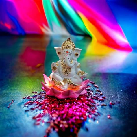 Buy SAUDEEP INDIA Gold Plated Lord Ganpati/Ganesha Idol for Car ...
