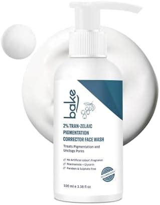 BAKE 2% Tran-Zelaic Pigmentation Corrector Milky Face Wash | For ...