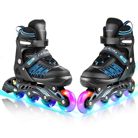 Buy Caroma Adjustable Inline Skates for Girls Boys Women Men with Full ...