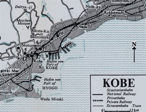 1965 Vintage Map of Kobe Japan Old Kobe Map - Etsy Canada | Vintage map, Kobe japan, Japan