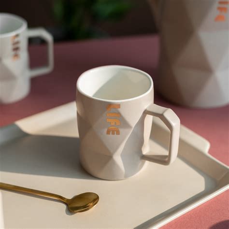Geometrical Ceramic Tea Cup | Coffee Mugs For Every Occasion | Ideal ...