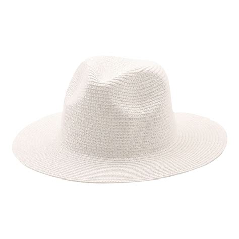 TYGHBN In Wide Brim Hats for Summer Sunshine Beach Trip Ivory and Brown ...