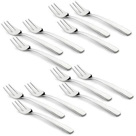 Buy Parage 12 Pieces Stainless Steel Fruit Forks for Home & Kitchen ...