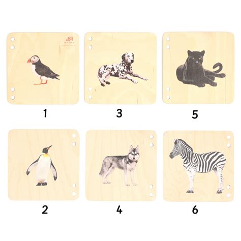 Wooden Books for toddlers|First pictorial Montessori baby books