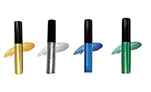 Buy BIGWIG Glitter Liquid Eyeliner Gold, Silver,Blue, Green Pack of 4 ...