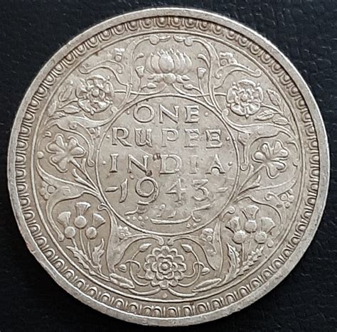 1 Rupee silver coin, George VI, 1943 – tezbid