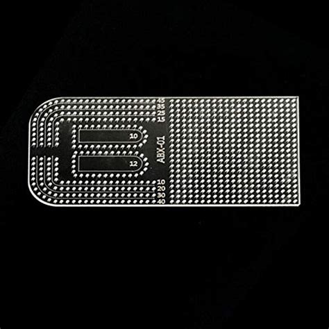 SLB® Acrylic Calculation Right Angle Fillet Zipper Slot Template Ruler ...