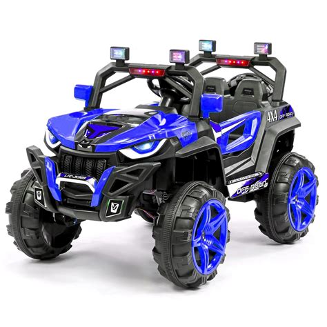 Leotoon Azure ATV Ride on Toy Car for Kids with Music & Light | Battery Operated Big Toy Car for ...