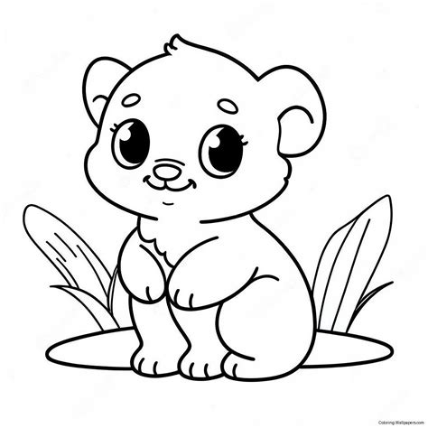 Cute Baby Animal Coloring Pages Pdf