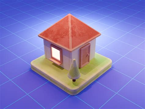 Python Animate 3D House 的图像结果