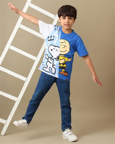 Peanuts Printed Regular Fit Tshirt For Boys – Kidsville