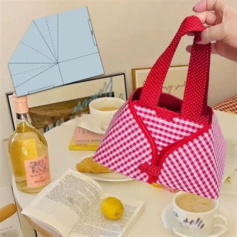 PUREKKI Food Basket Sewing Template Foldable Food Basket Sewing Ruler ...