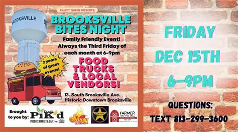 Brooksville HoHoHo! Bites Night, 13 S Brooksville Ave, Brooksville, FL ...