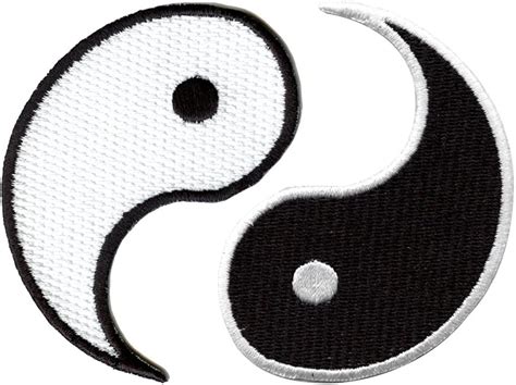 Buy Yin Yang Symbol Set Embroidered Iron On Patch Online at Lowest ...