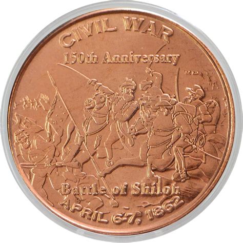 Amazon.com: Battle of Shiloh Civil War Commemorative 1 oz Pure .999 ...