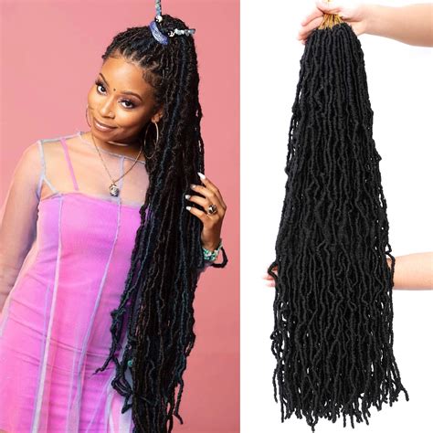 Buy 32Inch 1Pack Extended New Faux Locs for Soft Locs Crochet Hair ...