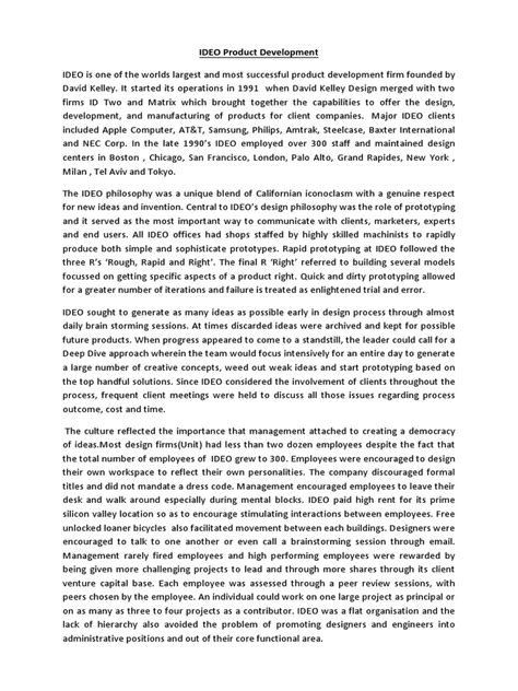 Image result for Product Development Case Study Example