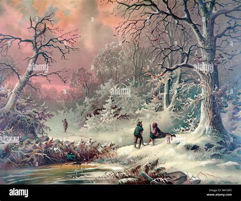 Winter Scene Painting High Resolution Stock Photography and Images - Alamy