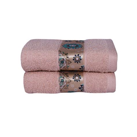 Rangoli Century 450 GSM Cotton Hand Towel Set of 2 (Size: 40x60 CM)