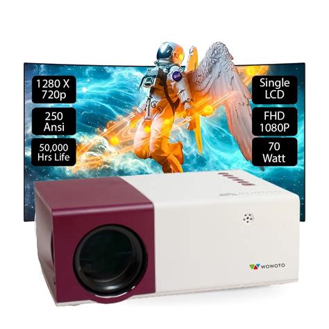 WOWOTO ORIO Single LCD Projector | 1800 L | 1280x720p Native, 1080p ...