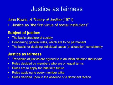 Fairness Theory
