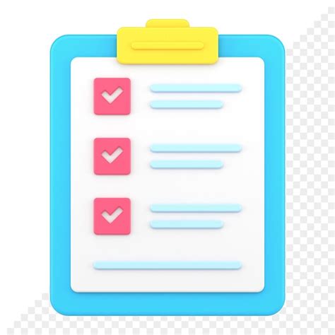 Checklist 3d icon | Premium PSD