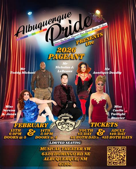Albuquerque Pride Pageant , Music Theater SW , Albuquerque, 13 February ...