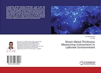 Sheet Metal Thickness Measuring Instrument in Labview Environment : Dr ...