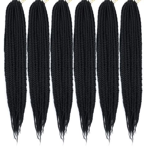 Buy Mrscx 6 pcs/lot Box Braid Hair 14/18/24/30 Inch 3X Box Braiding ...