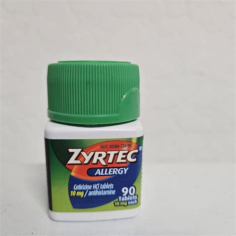 Zyrtec 24HR Allergy Relief Tablets, 10mg Cetirizine HCl, 90 Count | eBay