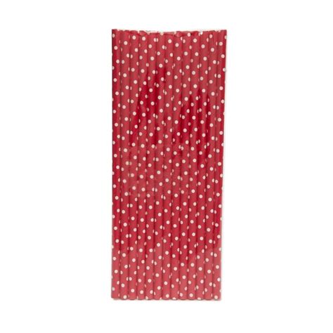 Buy Bakers Pride Polka-Dot Print Paper Straws - Set of 25 from Home ...