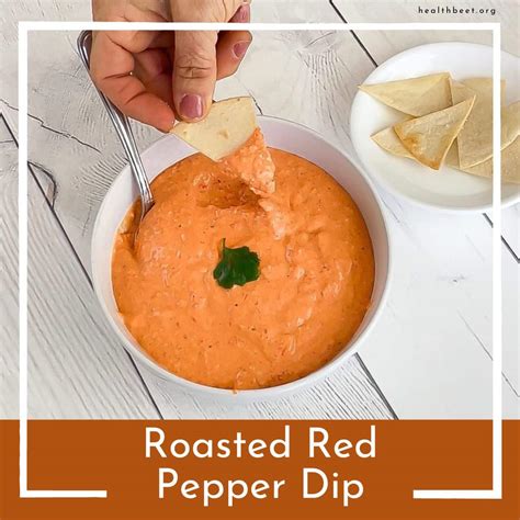 Low Carb Cheesy Roasted Red Pepper Dip - Health Beet