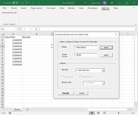 Image result for Lightspeed Barcode Generator Spreadsheet Excel