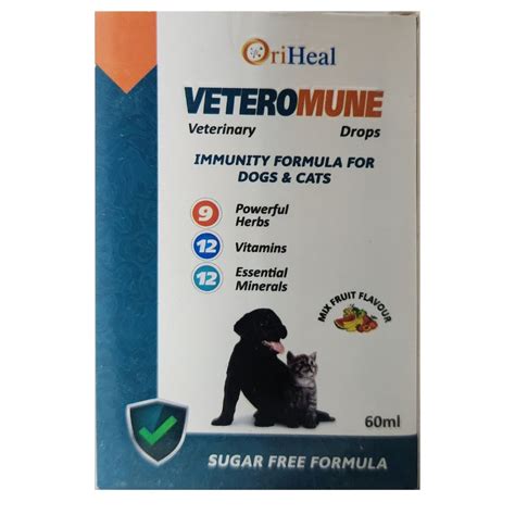 Oriheal Veteromune Drops Immune Booster for Dogs and Cats 60ml | Supertails