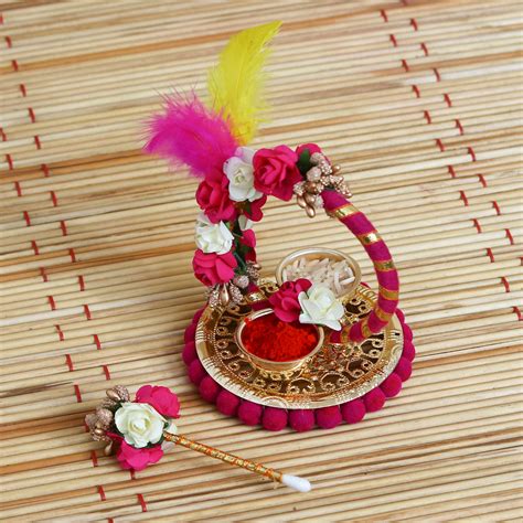 Handcrafted Decorative Roli Tikka Holder with designer stick and ...