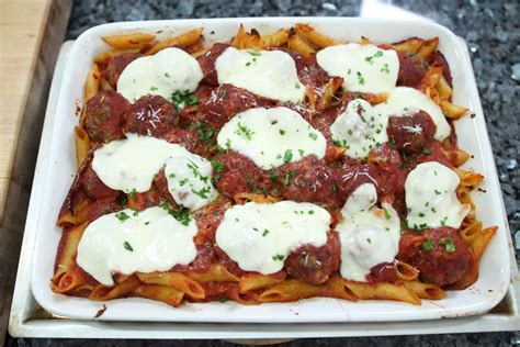 Penne and Meatball Casserole | Pasquale Sciarappa Recipes