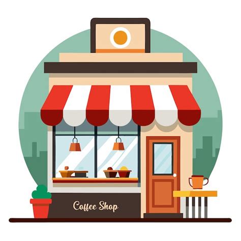 Coffee shop vector illustration | Premium AI-generated vector
