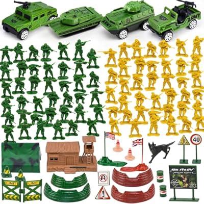 AuntyFey 105 PCS Army Men Playset with Army Men India | Ubuy